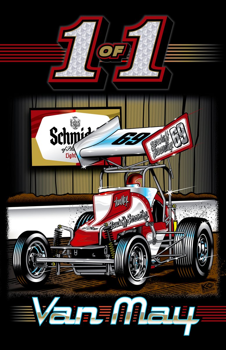 congokc's tweet photo. #vanmay #1of1 #posterArt #vintageracing #vintagesprintcars https://t.co/DA60RNe9I4