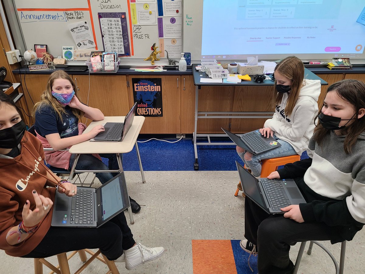 6th grade GKMS Students are collaborating in small groups as we review how rocks are transformed through the rock cycle processes!  #gkcogs