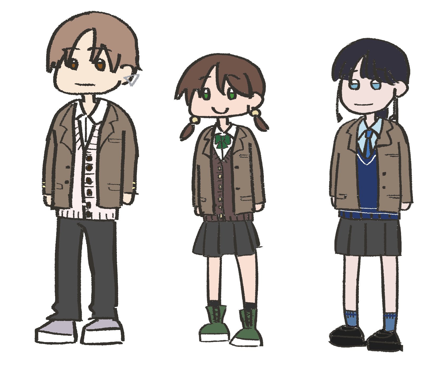 ごま幾三 Goma Ikumi 今描いてる漫画の色見本 自分用の覚え書きで超テキトーだけど 意外と味が出てイイ感じになったのでここにも載せます イラスト 可愛いイラスト 女の子イラスト 男の子イラスト ゆるいイラスト Illustration T Co