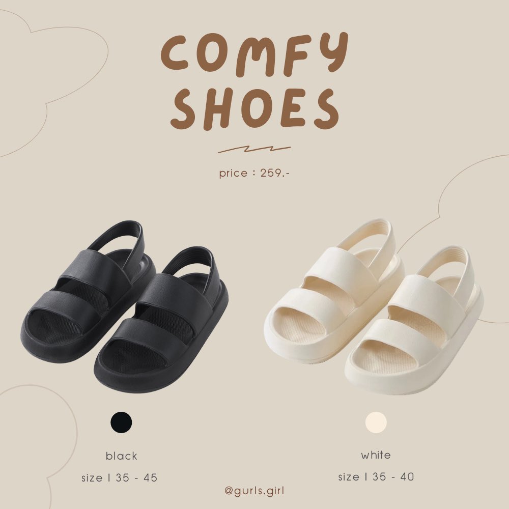 gurls_girl's tweet photo. 🤎 ทุกคนน มีใครสนใจรองเท้า comfy shoes แบบนี้มั้ยค้า น้องมีสายรัดด้านหลัง ไม่ลื่น ทำความสะอาดง่าย นิ่มด้วยยย คู่ละ 259 บาท
มีไซส์ 35-45 ใส่ได้ทั้งญ/ช (จากปกติเกือบ 400 เลย) ใครสนใจฝากรีหรือกดหัวใจให้แม่ค้าหน่อยน้า https://t.co/bZmbcEEMcy