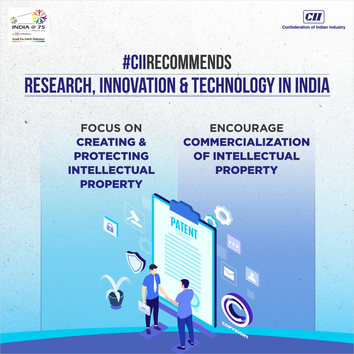 FollowCII's tweet photo. As technology and innovation continue to drive strong economic growth in India, #CIIRecommends key imperatives for #research, #innovation and #technology in the country. #CII4Innovation #CII4Technology
@CII_Technology @NITIAayog @kris_sg @amitabhk87 @kvijayraghavan https://t.co/TRorCUokec