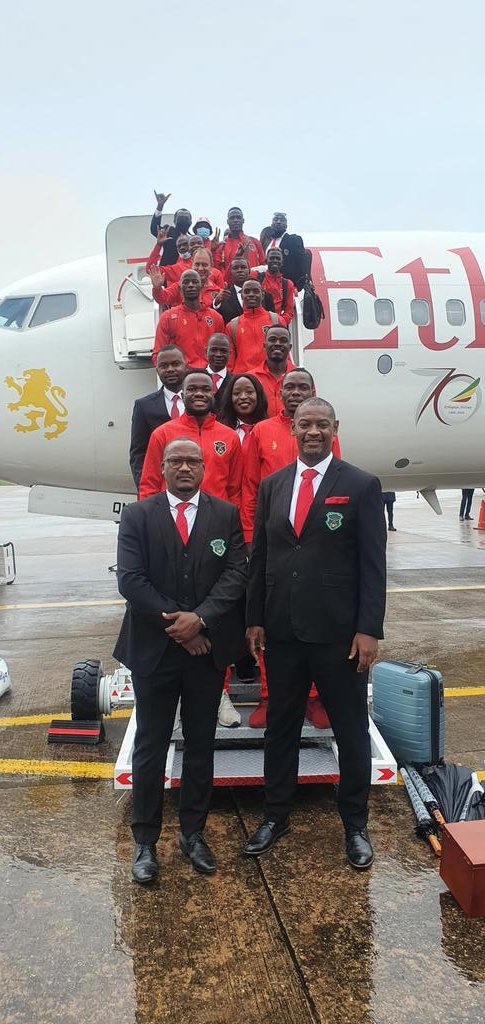 The Flames have safely arrived in Blantyre from Cameroon .#AFCON2021 #TeamMalawi