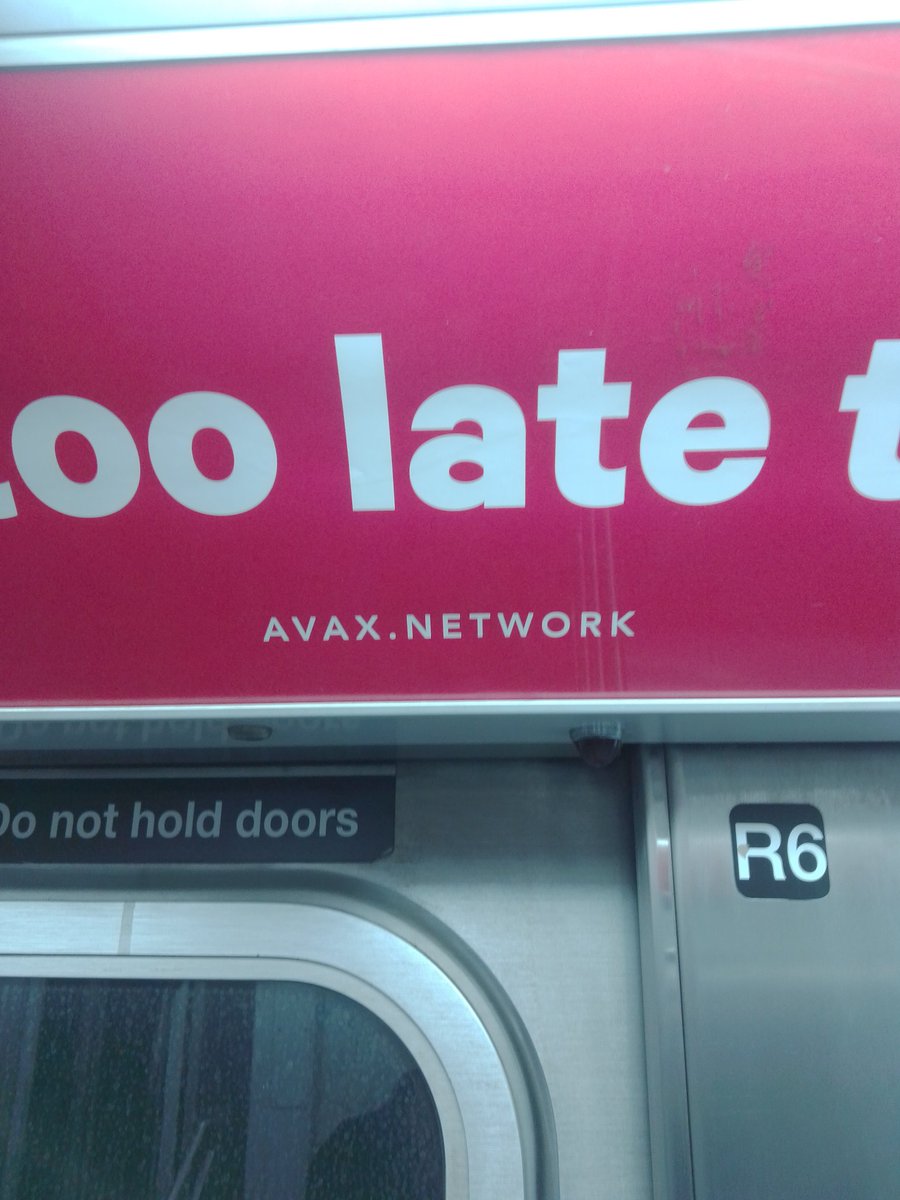 #AVAX on the subway