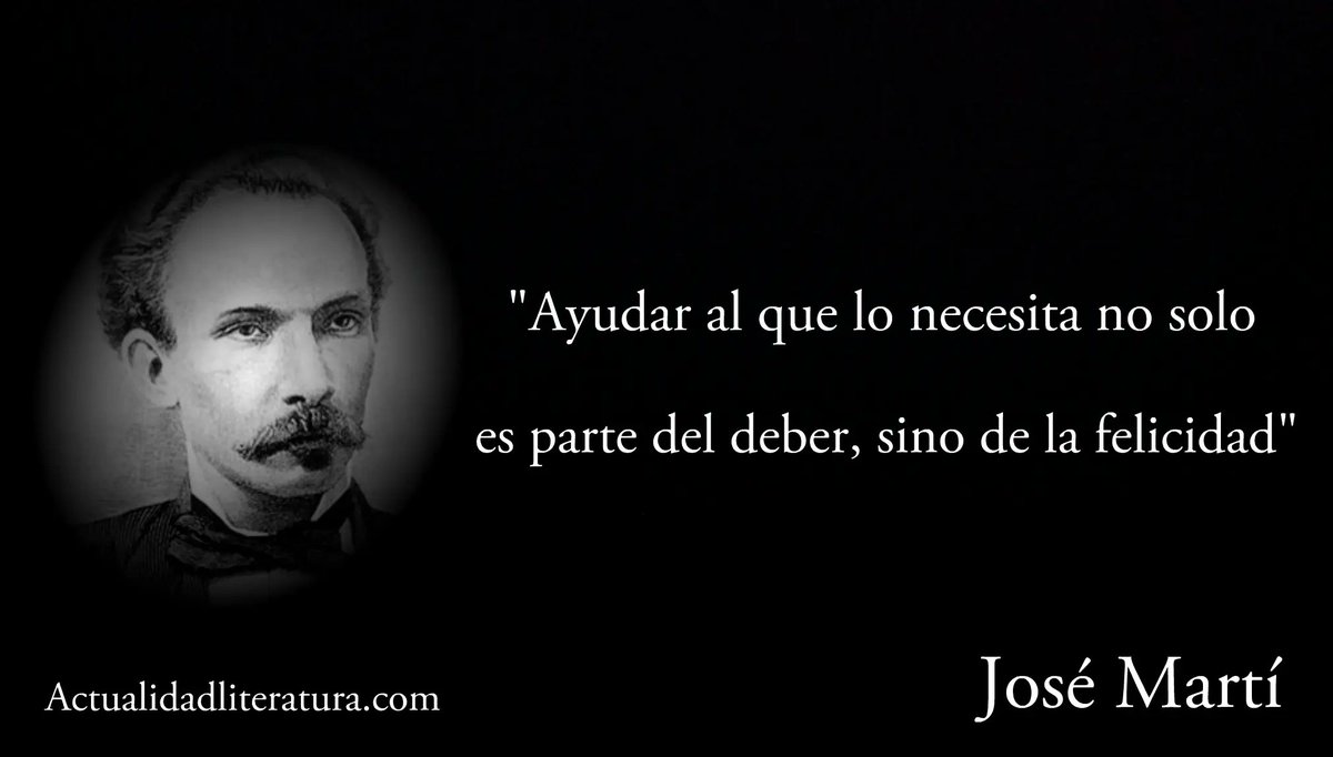 "Los malos triunfan dónde los buenos son indiferentes". #MartiVive #MartiEntreNosotros #HeroesDeLaSalud <a href="/cubacooperaven/">Brigada Médica Cubana en Venezuela</a> <a href="/MINSAPCuba/">Ministerio de Salud Pública de Cuba</a> <a href="/AdanVillavicen5/">Adan Villavicencio Guzmán</a> <a href="/CdiCastillito/">CDI Castillito</a> <a href="/unidad_central/">Unidad Central de Cooperación Médica</a>