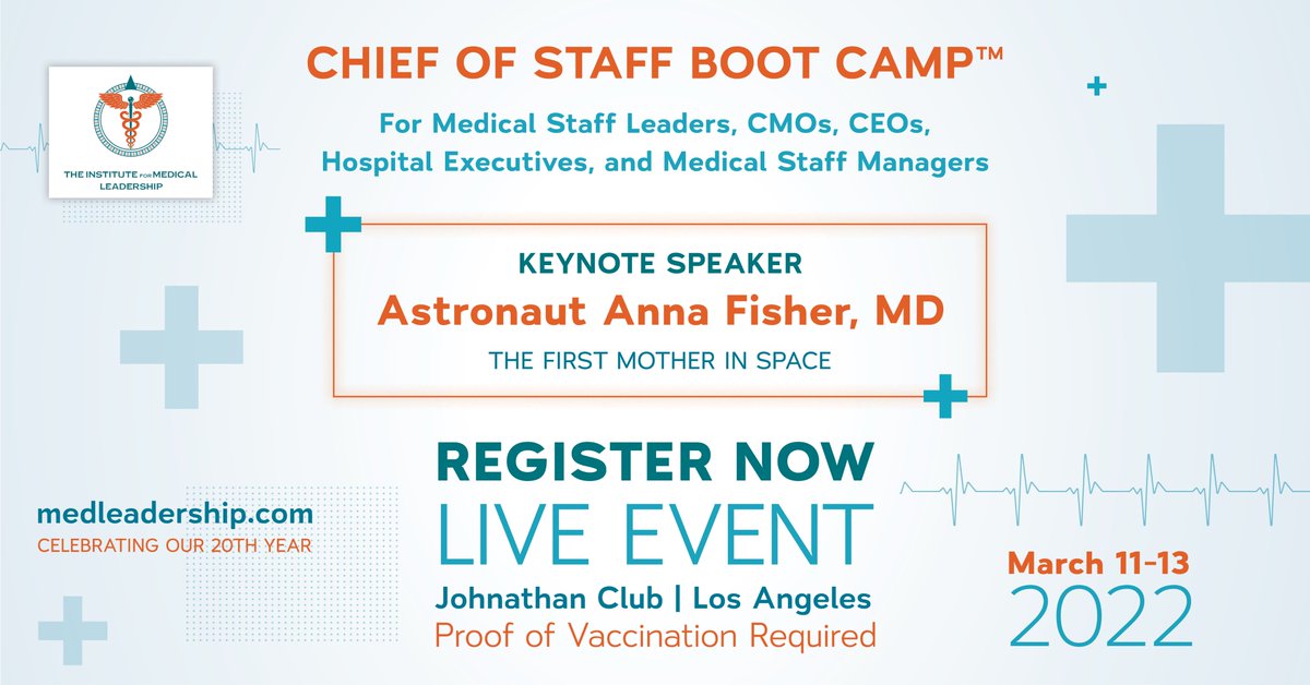 InstMedLeaders's tweet photo. Early bird tuition ends Feb 1. Register today!

Complimentary Tickets: CEOs, Chief Medical Officers, or Medical Staff Coordinators may each attend for free with purchase of two tickets for physicians

https://t.co/LmRS4n7d0X

#ChiefOfStaff #hospital #healthcare #medicalstaff https://t.co/DaSvMe11CQ