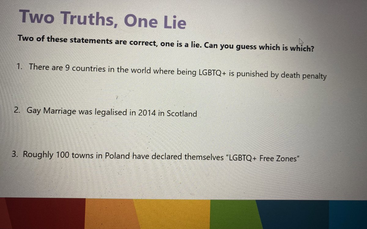 A sneak preview of our next Fortright. All classes will spend some time looking at this lesson created entirely by one of our <a href="/Greenfaulds_HS/">Greenfaulds HS</a> Rights Ambassadors, which focuses on the right to an identity, to launch LGBTQ+ history month.