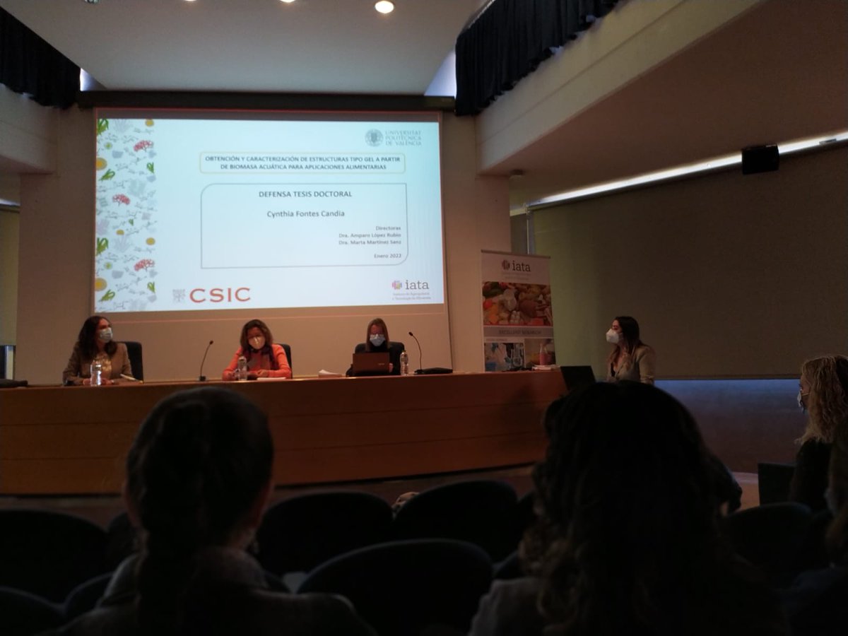 Enhorabuena a nuestra nueva Dra. Cynthia Fontes!! 👏👏👏👏👏
<a href="/iata_csic/">IATA CSIC</a> <a href="/CynthiaFontesCa/">Cynthia Fontes</a>