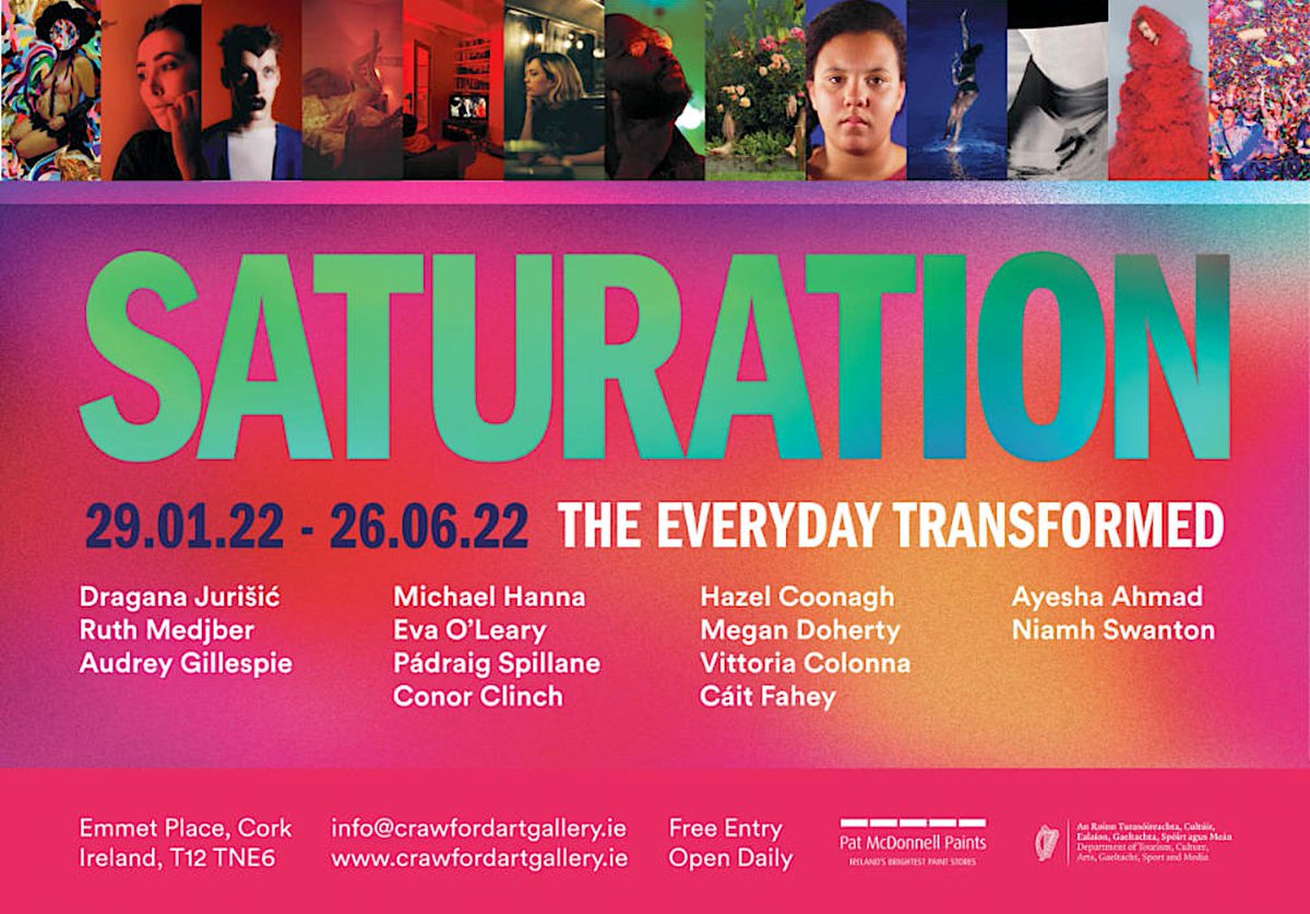 #Saturation Group exhibition opening tomorrow @CrawfordArtGall includes work by @caitfahey #Graduate & #AyeshaAhmad Year 4 student #Congratulations to Cáit, Ayesha & all involved #Curated by #WilliamLaffen & @Dew_Willi_ams #Photography #VisualMedia @myIADT crawfordartgallery.ie/saturation/