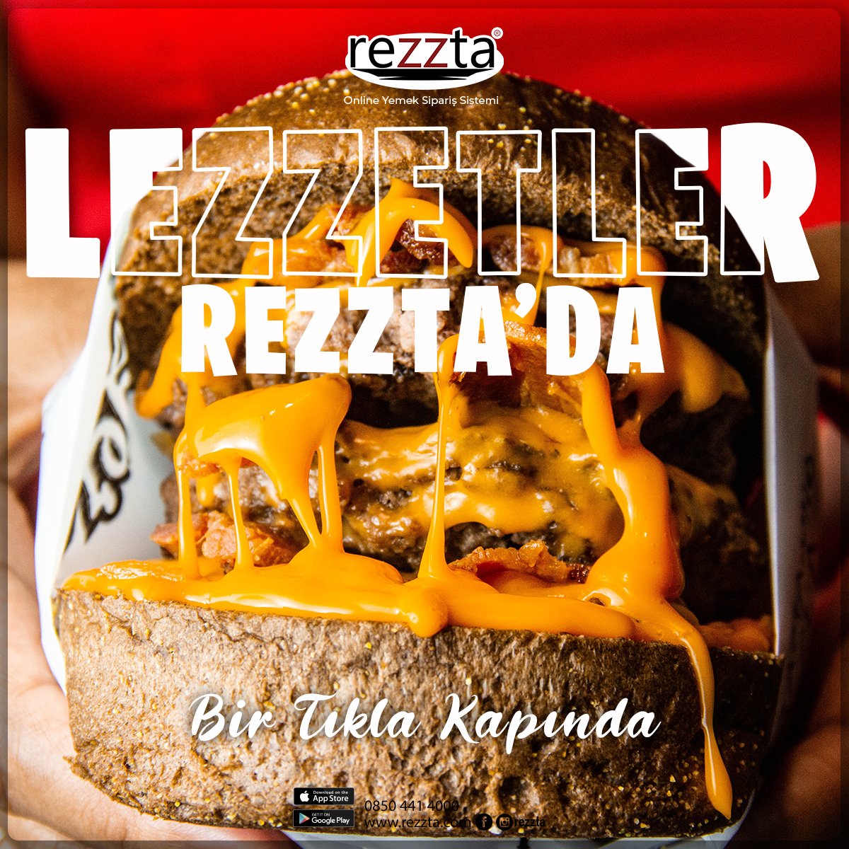 rezztacom's tweet photo. En Son Ne Zaman Hamburger Siparişi Verdin?

Hadi! Rezzta'dan Vereceğin İlk Siparişin %22'si Hediye Çeki olarak hesabına gelsin.🤩😎 https://t.co/AolhJrq5f4