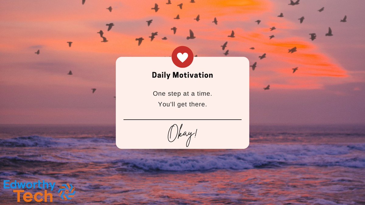 Motivation for a Friday afternoon... Enjoy!

#edworthytech #computeraccessories #computerskills #computeraideddesign #FridayMotivation #positivity #FridayFeeling #devonbusiness #devon #techshop #devontech #techbusiness #Motivational #MotivationalThought