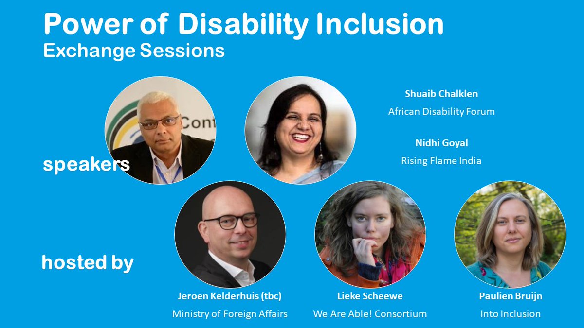 We're excited to host our first Exchange Session on the Power of Disability Inclusion coming Tuesday! Together with @NLcivilsociety and 11 consortia we will talk about how to make #disability inclusive programming and advocacy happen. #LeaveNoOneBehind
