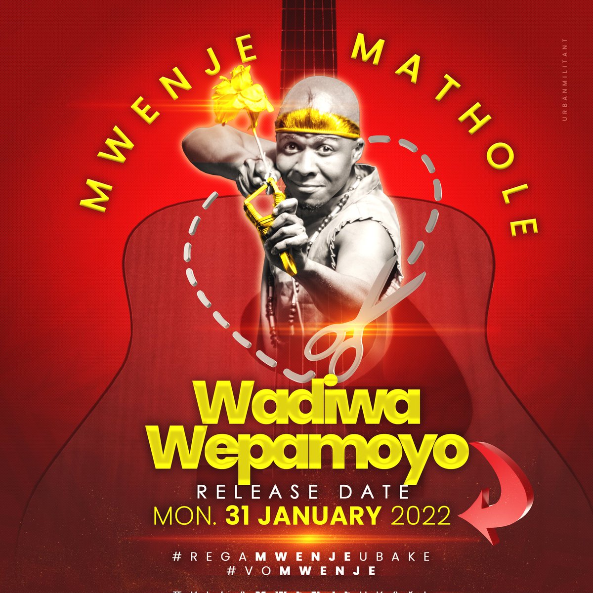 Let the countdown begin! 😉😁

My first song of 2022 will be called 'Wadiwa Wepamoyo'. 

Coming to you in 3 days! 

Rudo chinhu chakanaka... ❤

#WadiwaWepamoyo #teamMwenje #voMwenje #MosiMusic #Zimbabwe #lovesong  #Africa