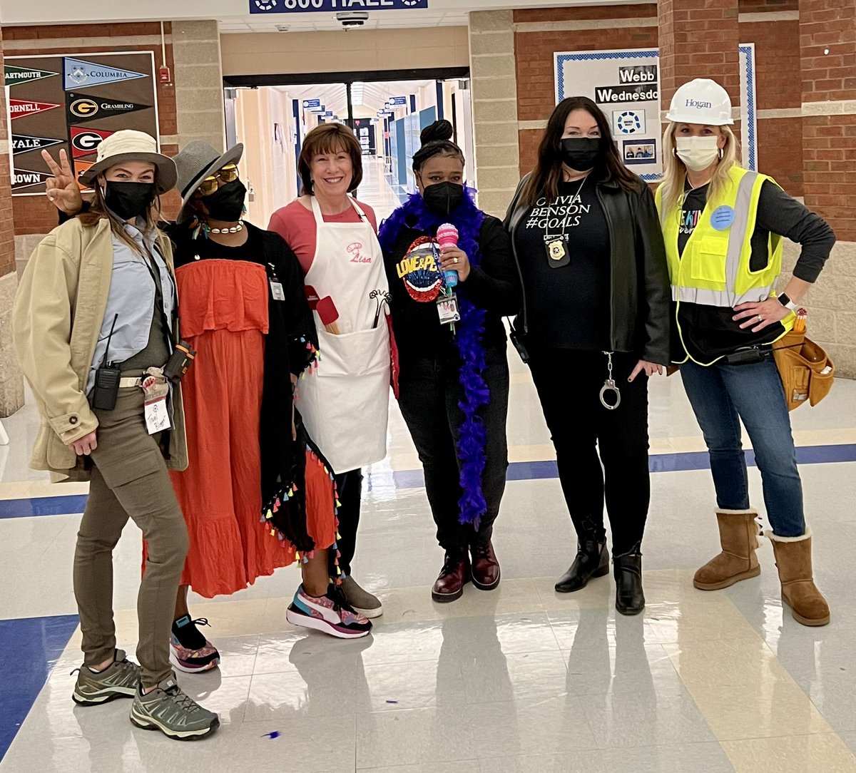 WBMS Spirit Week - we have no fun at all here at Webb Bridge! 😉 #DressAsYourDreamJob #TheWebbWay @WBMSprincipal <a href="/mgarnerwbms/">Michelle Garner</a> <a href="/hurstwbmsap/">Carmen Hurst</a> <a href="/WBMSCounselors/">WBMS Counselors</a>
