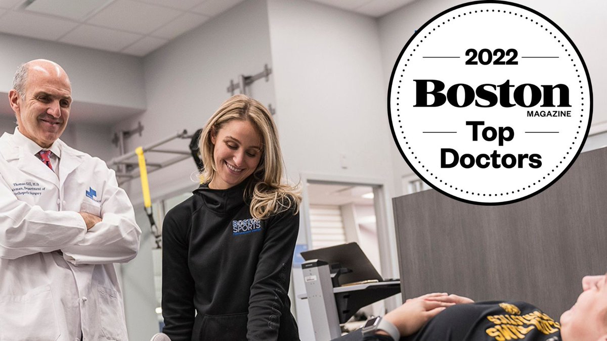 BostonSPC's tweet photo. Congrats to orthopedic surgeon &amp; chair of the Department of Orthopedics at @StElizabethsMC Dr. Thomas Gill for being honored as a @BostonMagazine #TopDoctors2022.
TopDoc #sportsmedicine #orthopedicsurgery #sportsinjuries https://t.co/H18iMqchUA