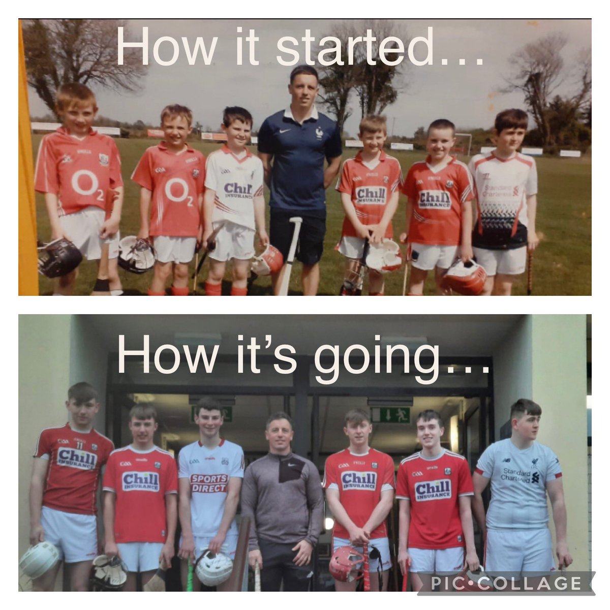 Many thanks to our own Mr Nash and our students (all former pupils of  Ballygiblin NS) for recreating this fabulous photo! <a href="/MBJC_gaa/">Mitchelstown Ballygiblin Juvenile Club</a> <a href="/Ballygiblingaa/">Ballygiblin GAA</a> <a href="/BallygiblinNS/">Ballygiblin National School</a>