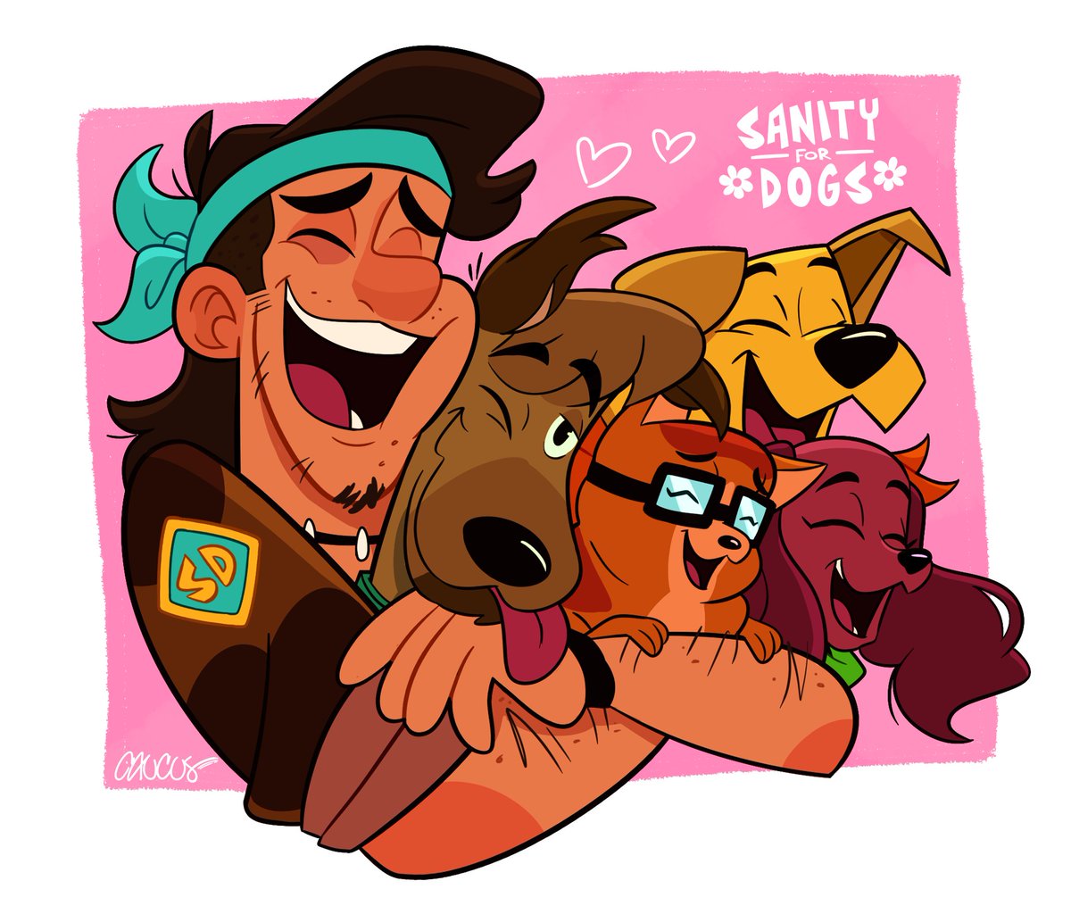 A hippie and his hippie doggos✨

#sanityfordogs #scoobydoo #humanized