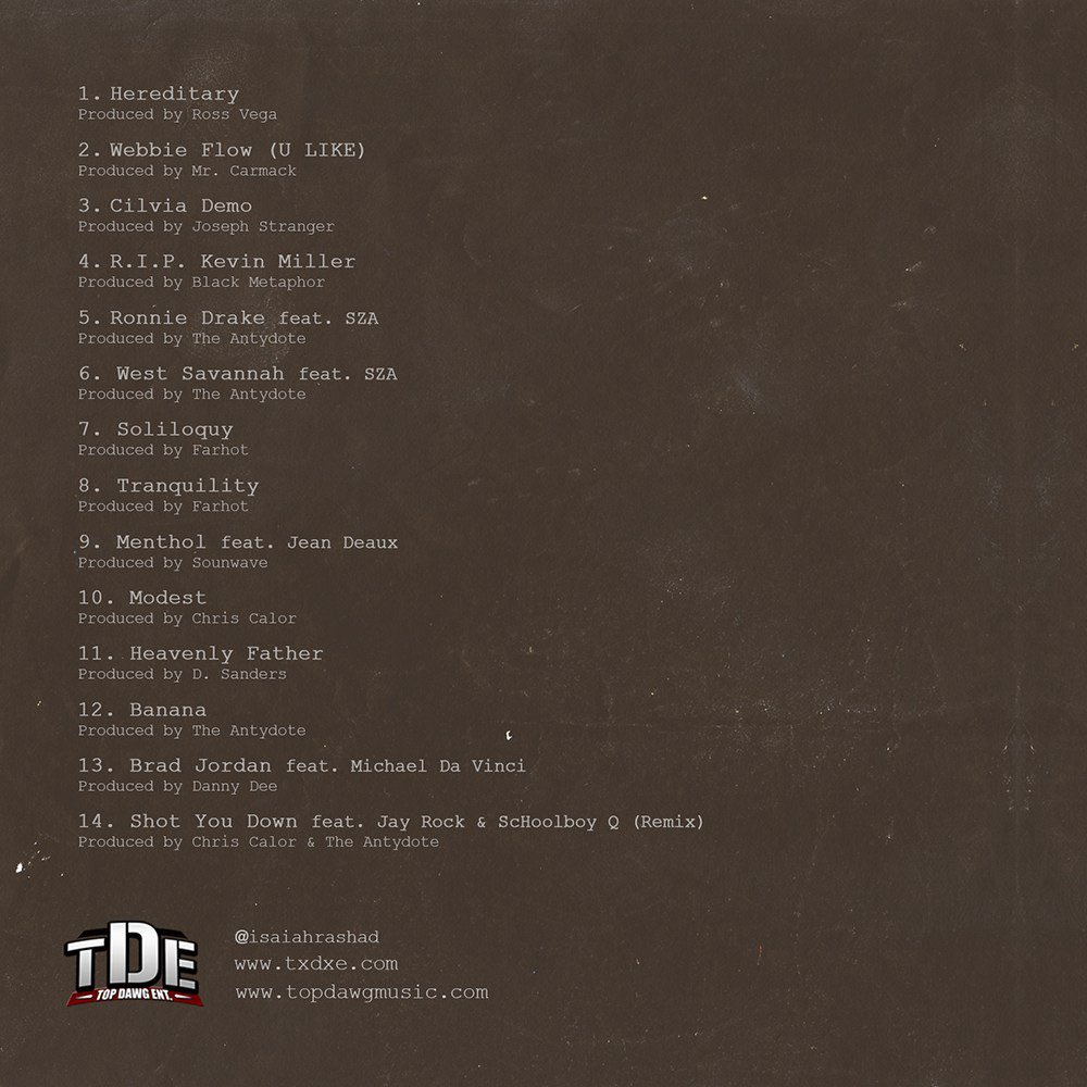 RapFavorites's tweet photo. 8 years ago today, Isaiah Rashad dropped his debut project ‘Cilvia Demo.’ https://t.co/AnPSyLm768