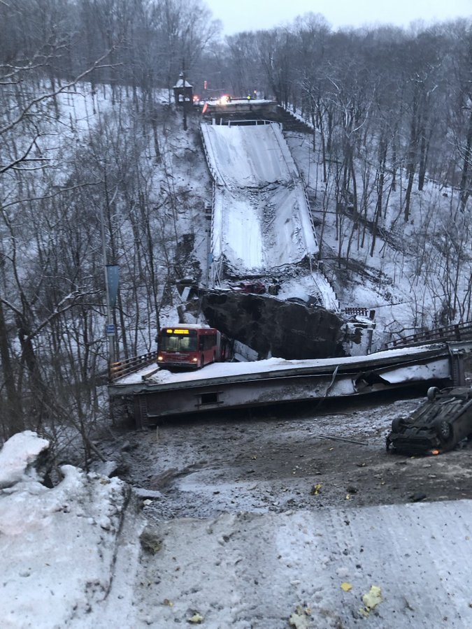 Umm...if you weren't a conspiracy theorist before...

Bridge Collapses In Pittsburgh Before Biden Is Set To Visit To Talk About Infrastructure
