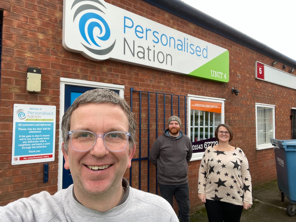Meet our new Artwork &amp; Large Format Production Operative (well, that's what the job ad said!).  Nick will be working alongside Mat and Kelly as we continue on the road to world domination!  He's the one in the hat, btw!