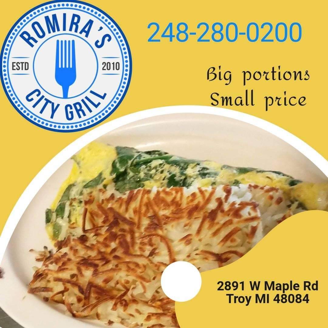 romirasgrill's tweet photo. Breakfast ● The most important meal!
Romira’s City Grill 
248-280-0200
2891 W Maple Rd, Troy MI 48084 
•
•
#romirascitygrill #TroyMichigan #breakfast #lunch #dinner #grubhub #dinein #takeout #delivery #catering #bestrestaurants #delicious #eat #foodies #foodlover https://t.co/LH8yLWLCkJ