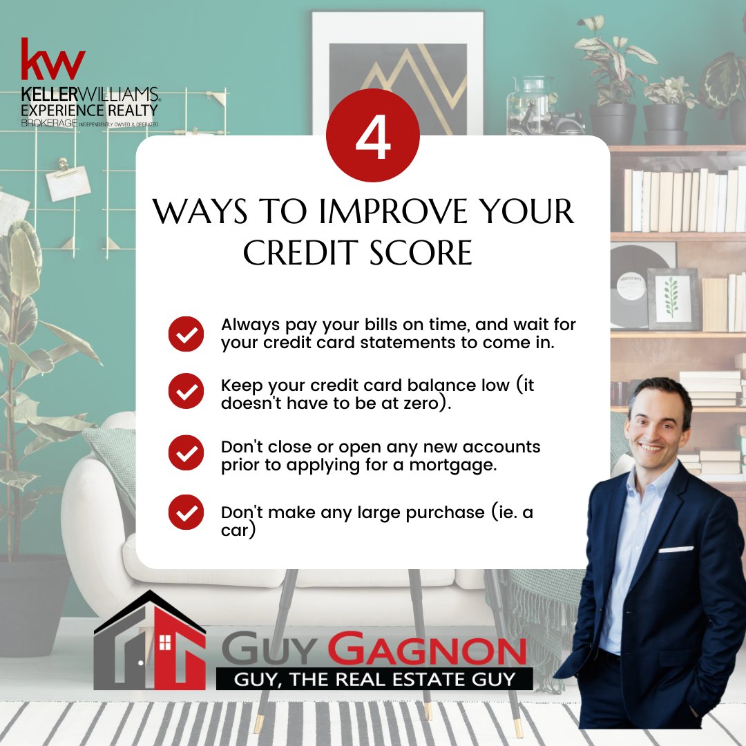 OnRealtorGuy's tweet photo. ‼️If your plan is to purchase a first or even a second home this year, here are 4️⃣ ways to ensure your credit score is in tip-top shape when applying for a mortgage. https://t.co/mLelHeYszp