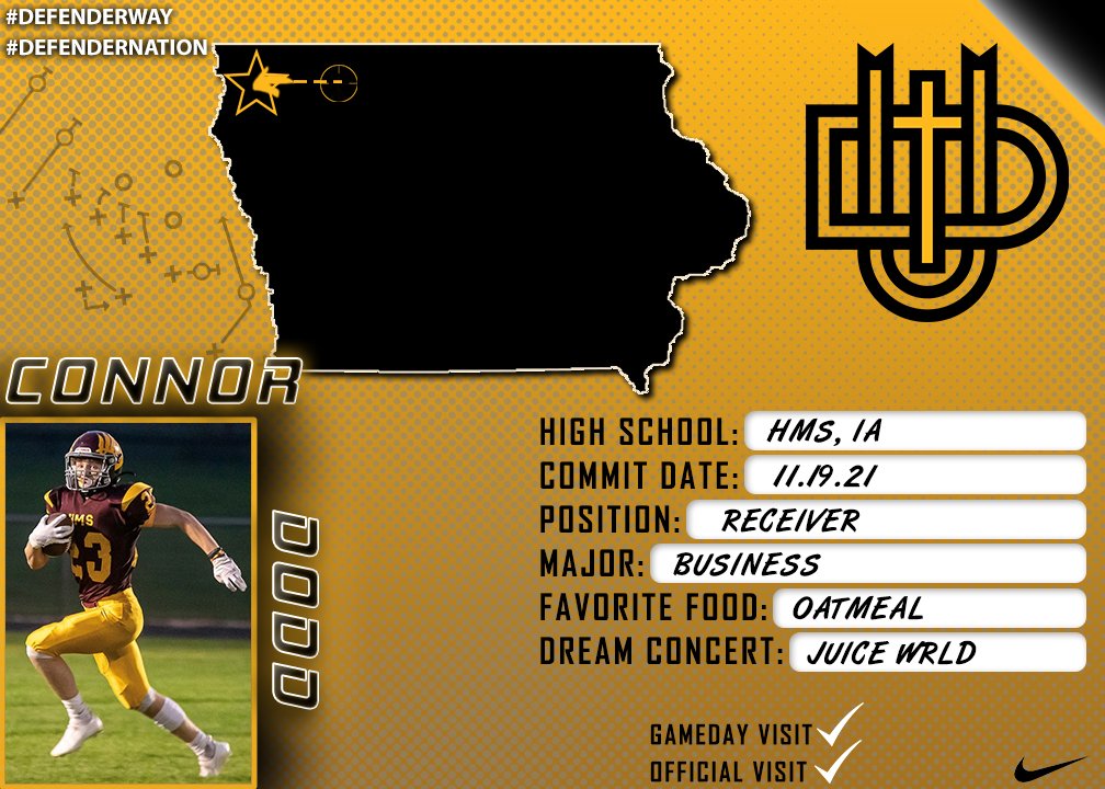#NSD22 

We are excited to welcome <a href="/ConnorDodd23/">Connor Dodd</a> to #DefenderNation.

🎥 : hudl.com/recruiting/ath…

#DefenderWay | <a href="/dordtuniversity/">Dordt University</a> | <a href="/dordtdefenders/">Dordt Defender Athletics</a>
