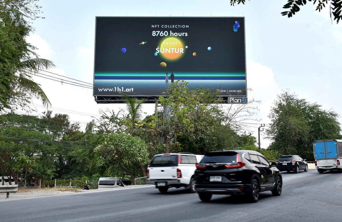 1b1art's tweet image. What's this? 
Could it be a third billboard?

1b1.art/collection/1/
#ownyourhour #NFTs #NFTCommunity