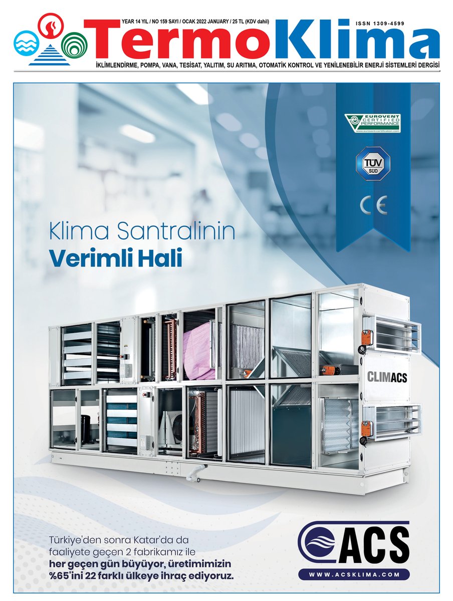 KlimaTermo's tweet photo. Ocak sayımızı hala okumadıysanız web sitemizden online olarak da okuyabilirsiniz...
https://t.co/X2rTNTMSZq

#dergi #termoklima #termoklimadergisi
#acsklima https://t.co/UPc6kbE2ON