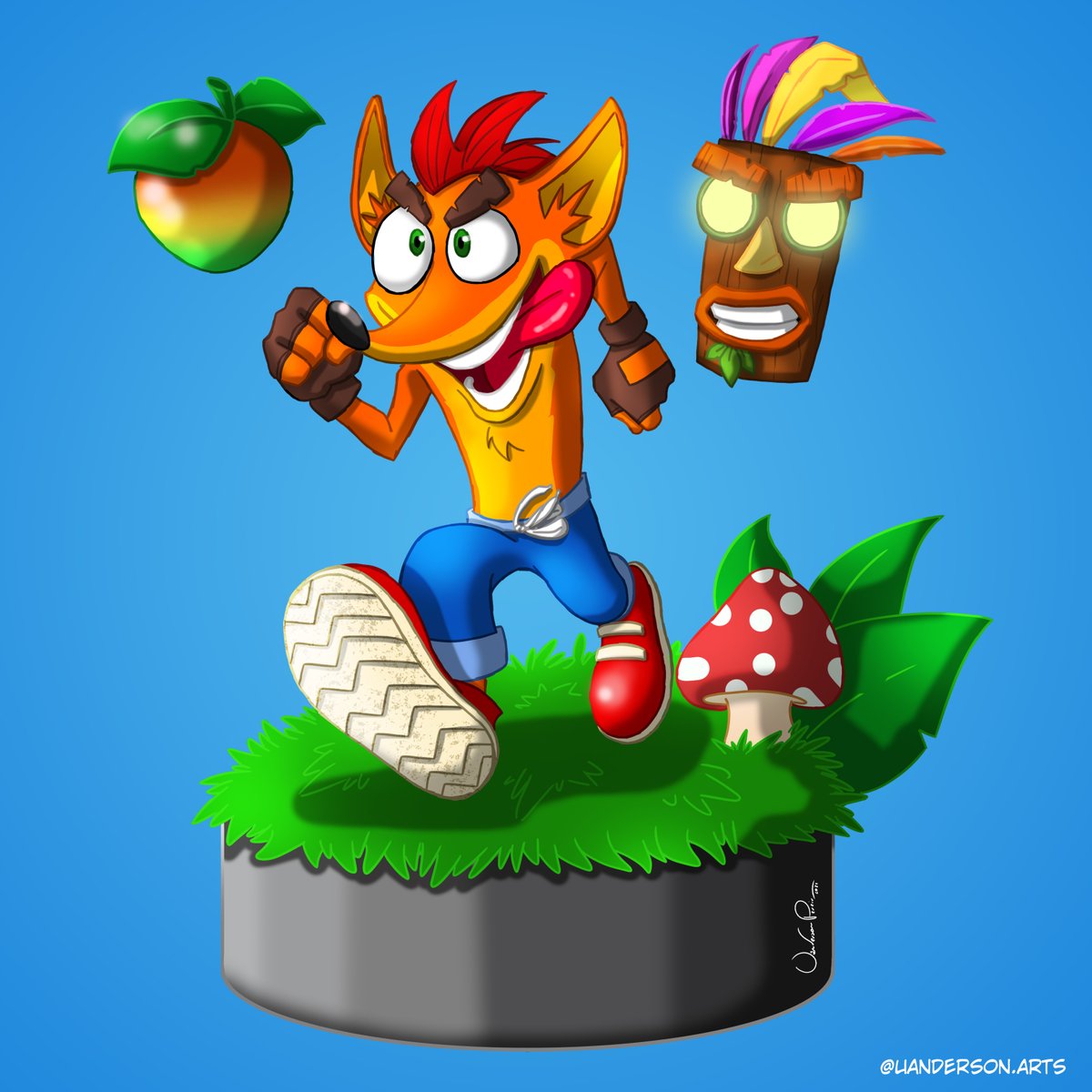 UandersonArts's tweet photo. Quem ai jogava ou joga #CrashBandicoot  do #PlayStation #Microsoft  ? https://t.co/DbPuTVZ3rV