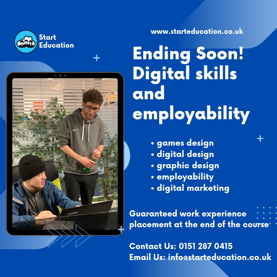 StartEducation1's tweet image. With recruitment ending on the 31st there isn&apos;t much time left to take up the amazing opportunity our courses are offering!

Simply contact us through the details above or DM us here on the socials

#start #education #learningatyourownpace #flexibleeducation #digitalmarketing