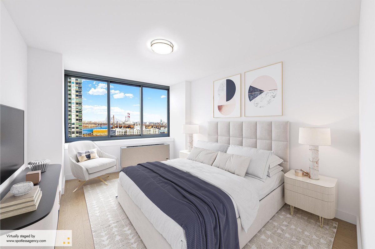 Spotless_agency's tweet photo. 🤔 How to stage a bedroom virtually?

🧏‍♂️ Firstly, it is necessary to take photos of the empty room from several angles. Secondly, designers choose a theme of the interior and make measurements to find out what furniture can be arranged there… https://t.co/V1476M6u9t https://t.co/Wwjvhpy3TL