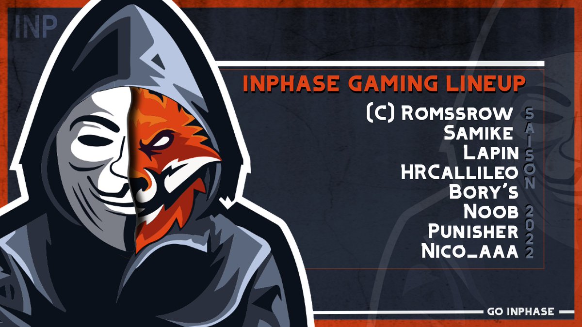 C'est avec plaisir que nous vous annonçons nos 2 lineup pour la saison 2022 🔥🔥🔥

Hâte de commencer l'esport pleinement 👊

#GOINPHASE