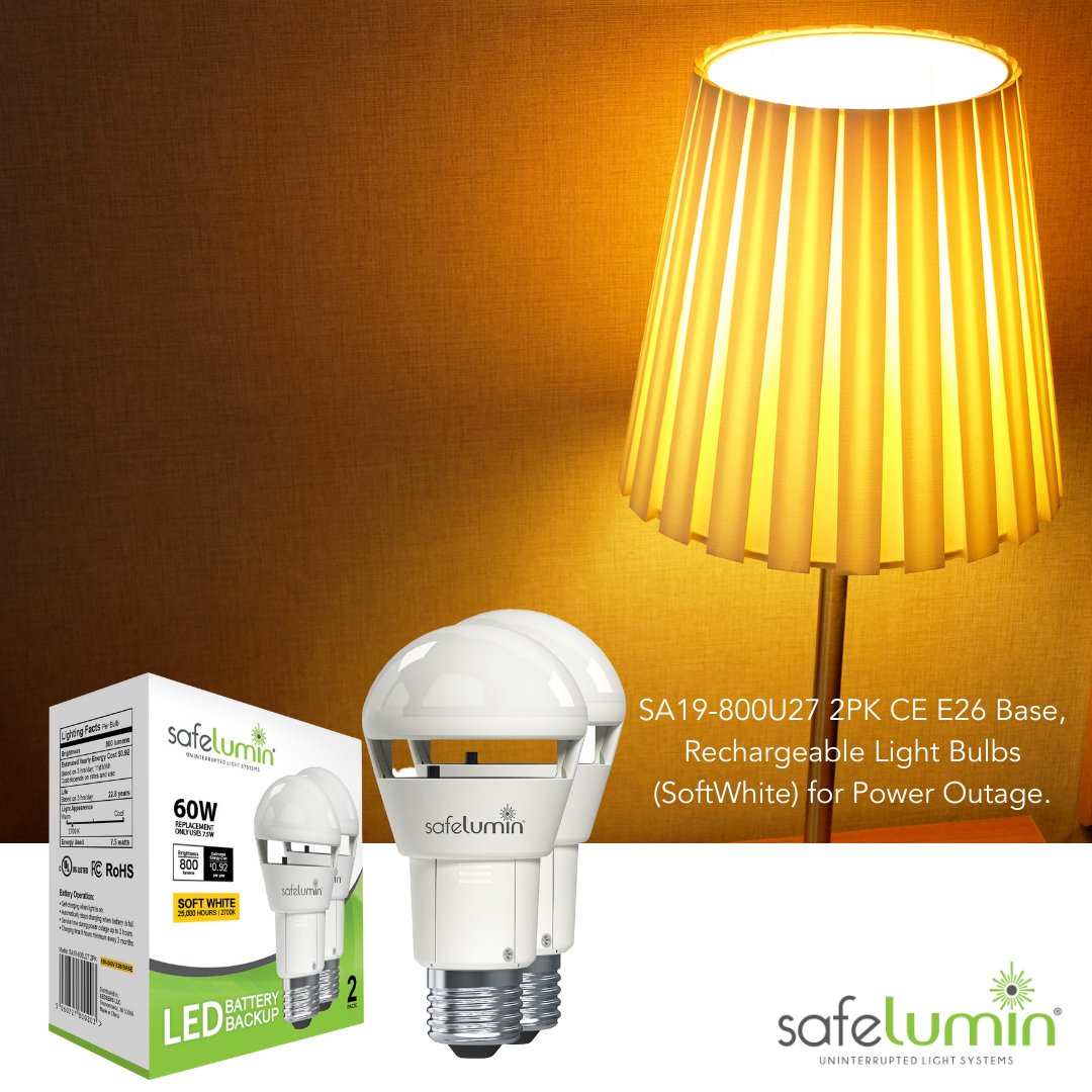 💥Do you have an emergency light bulb in your home?

Our rechargeable light bulbs are the only ones that will work when the power goes out. 

You'll never need to worry about not being able to see again! 

Shop now 👇
safelumin.com/shop/sa19-800u…
Safelumin- Uninterrupted Light Systems