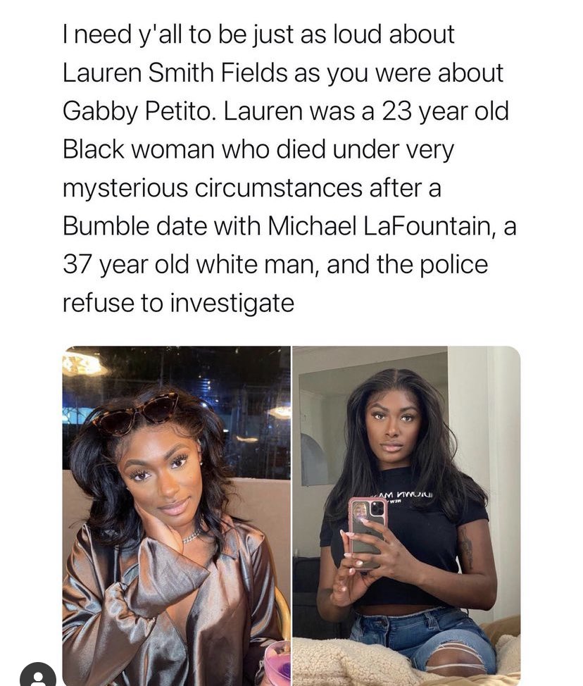 #JusticeForLaurenSmithFields #protectblackwomen