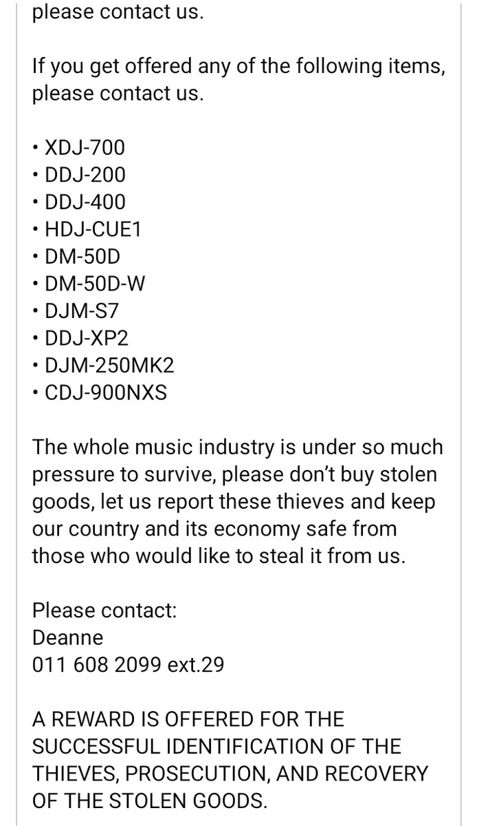 DJ_Buhle's tweet image. Please be on the lookout!!