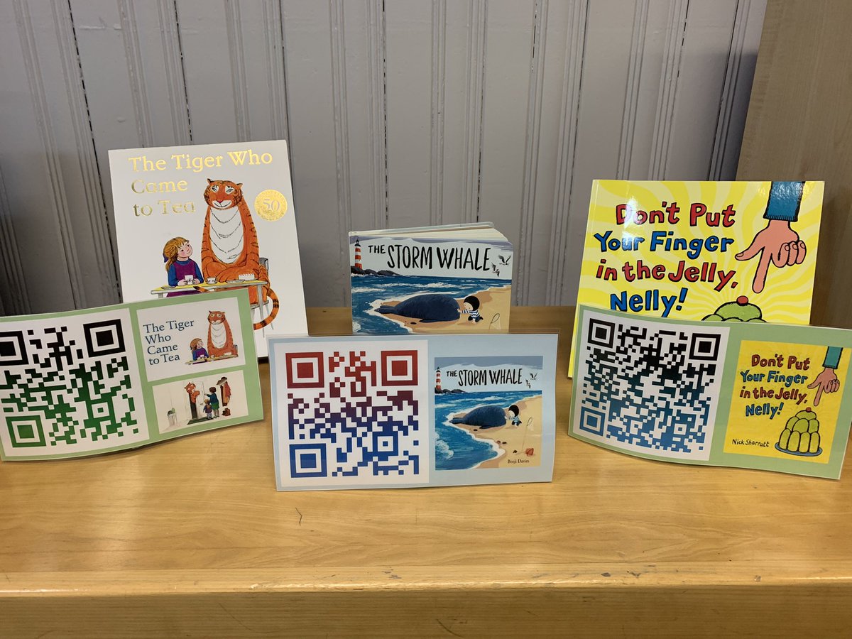 SkeneSquare's tweet photo. Our QR coded books are ready to be used with our library i pads. Another fun way to access some of our wonderful library titles!#vibrantlibraries https://t.co/UJvNV5K8yg