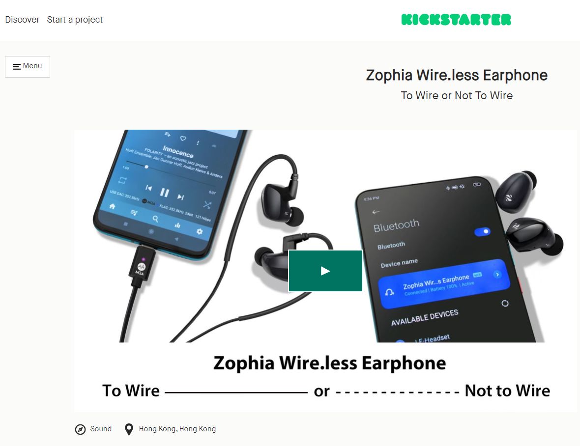 zorlooaudio's tweet photo. Zophia Wire.less Earphone campaign is now live on Kickstarter! Come and support us on this innovative design. 

Kickstarter - https://t.co/BHVJHIjjPs

#earphone #TWS #usbaudio #USB #zorloo #HiRes #Lossless #MQA #Tidal #Audio #Music #kickstarter #ztella #usbdac #headphone #HiFi https://t.co/4XBg6BlwZ3