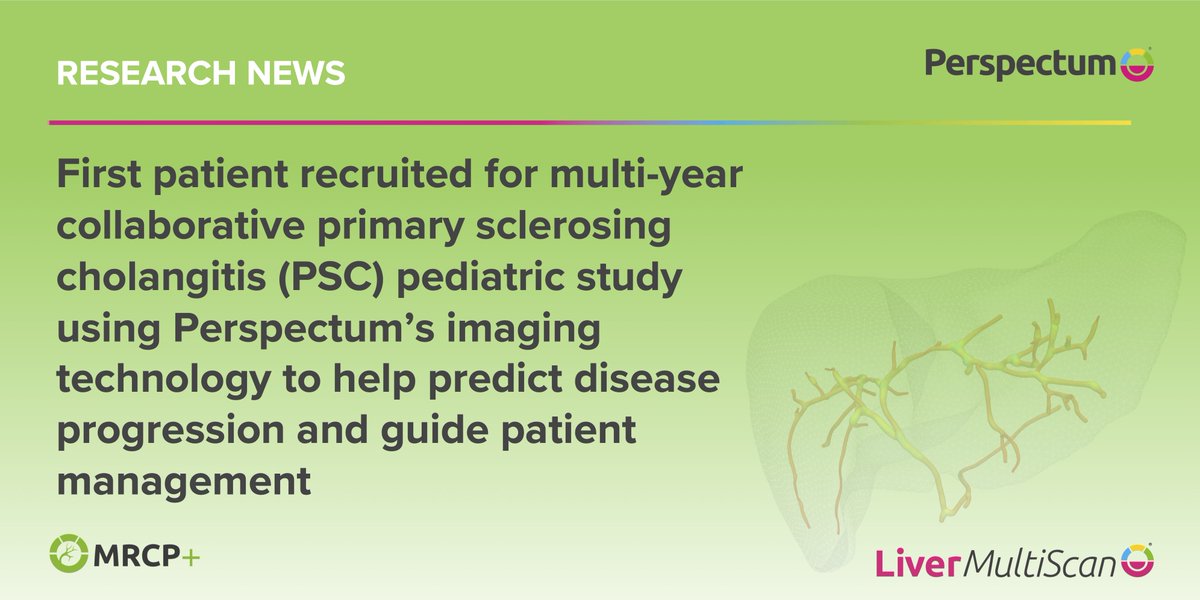 PerspectumGroup's tweet photo. Perspectum are proud to be involved with NIDDK and ChiLDReN in this 10-year multi-center study reaching 12 children’s hospitals in North America to support establishment of a new care paradigm for children with PSC. https://t.co/uihYG4wrdH #MRCP+ #LiverMultiScan #PSC #Medtech https://t.co/kPbKGgIull