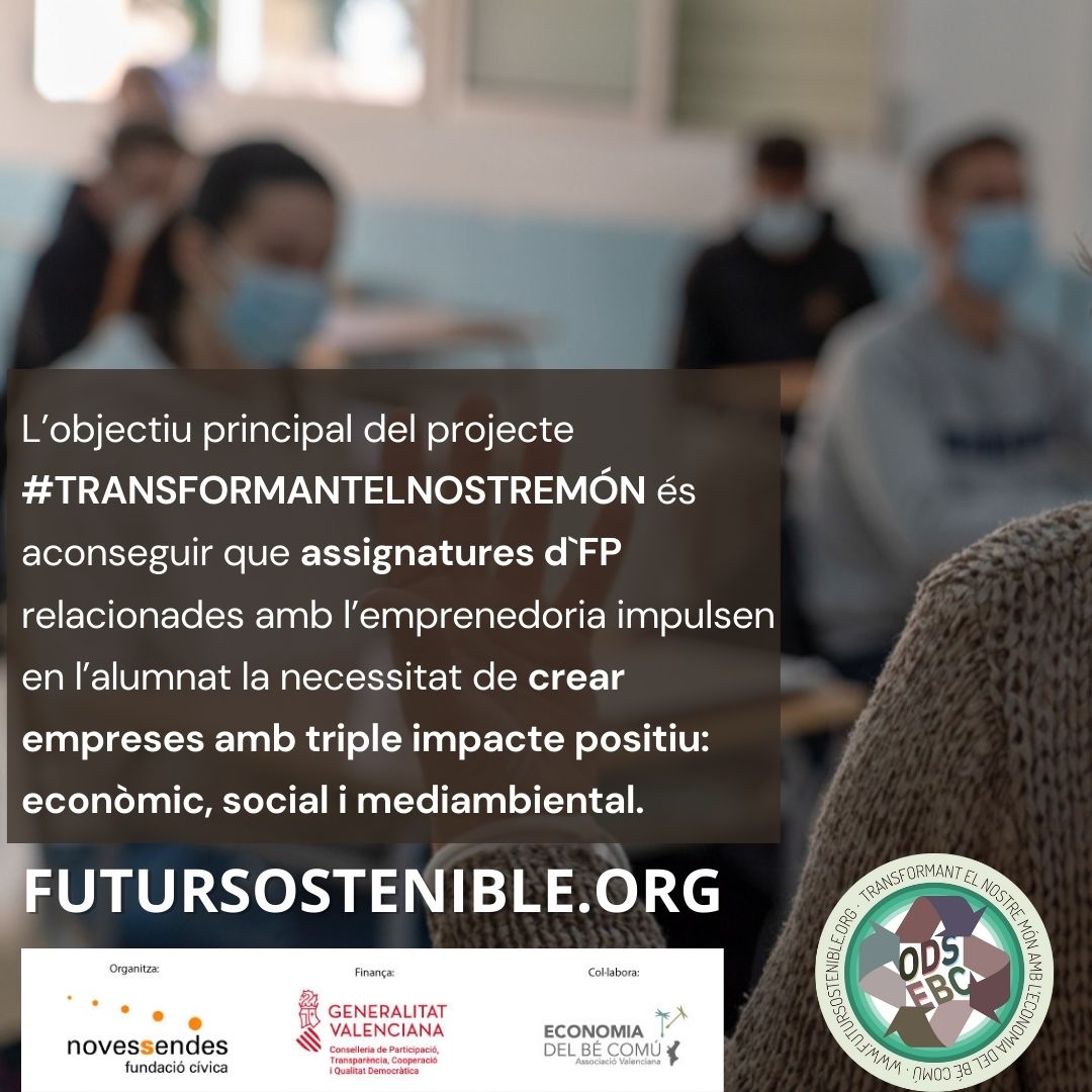 Novessendes's tweet photo. L'objectiu d’introduir l'Economia del Bé Comú a la Formació Professional 
Llig tota l'entrevista 👉 https://t.co/4wXvBguwCL
#Transformantelnostremón #futursostenible #ebc #economiadelbiencomun
@GVAparticipacio @EBCvalencia @GVAcooperacio  @IESBotanic @MarioRebollar_ https://t.co/mv5GXNgXvI