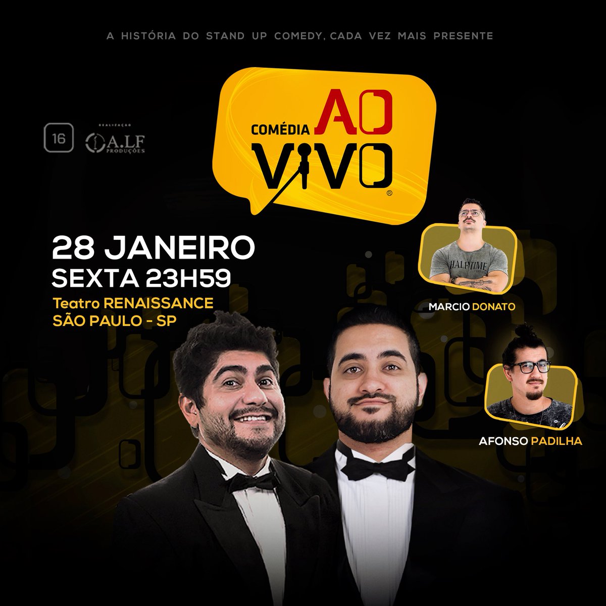 É HOJE SP 
Com este super elenco , esperamos vocês as 23h59 no <a href="/RenaissanceSP/">Renaissance Streaming Party</a>