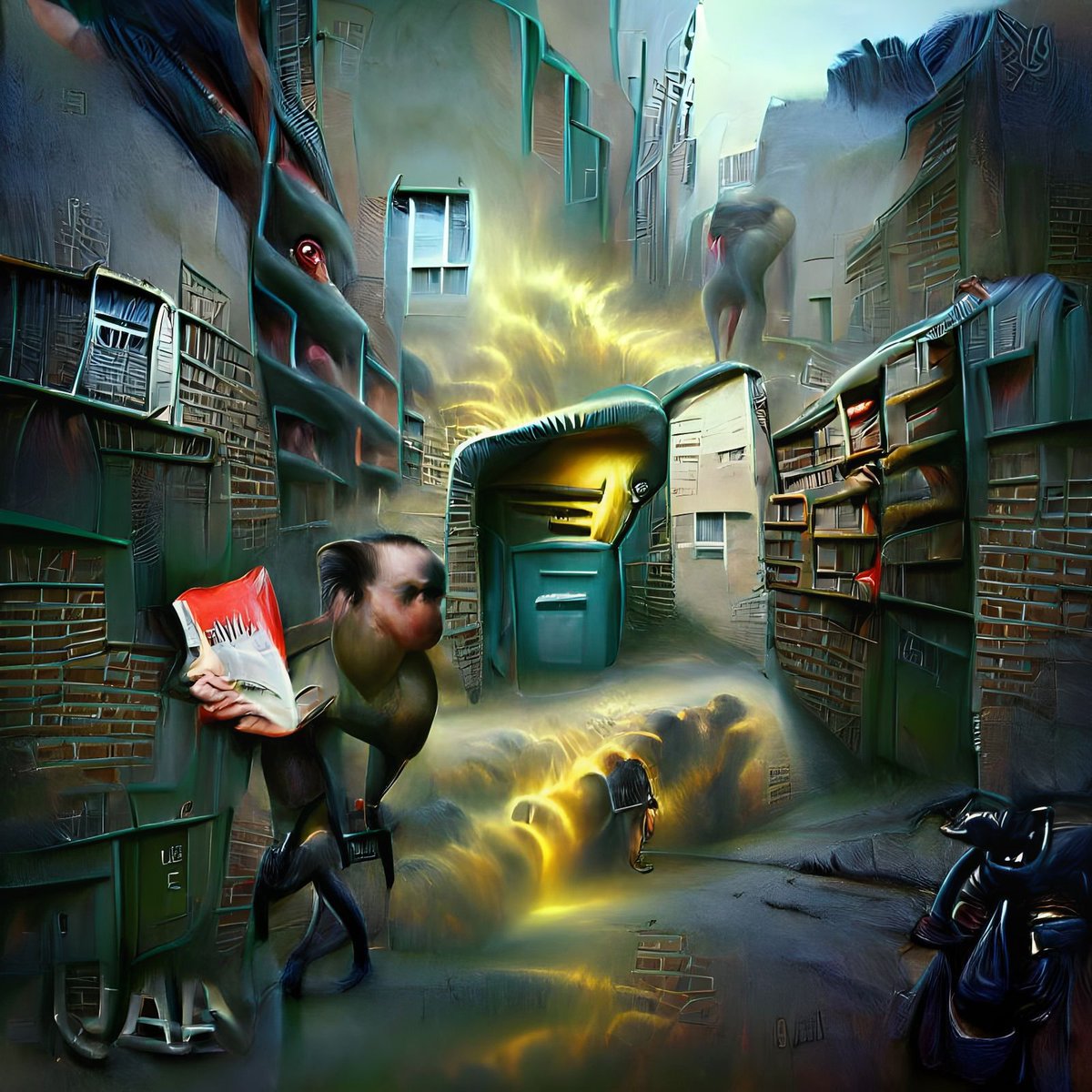2. Pursuit (3)

Read "Pursuit" sonnet from "Fungi from Yuggoth" by H.P. Lovecraft in the link below or better read full sequence somewhere in internet :)

1/1 unique, 0.008 $ETH polygon.
opensea.io/assets/matic/0…

About collection: 12/108 dropped, 4 sold.