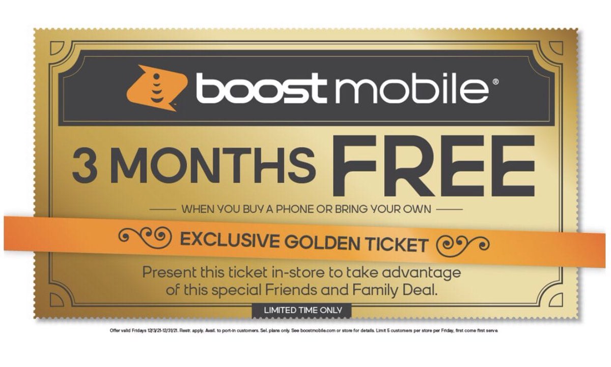 IT'S FRIEND N FAMILY FRIDAY!  SWITCH TO BOOST AND RECEIVE 3 MONTHS FREE!  @BoostNationNewt <a href="/BoostMobileDet1/">Ryan Allen</a>