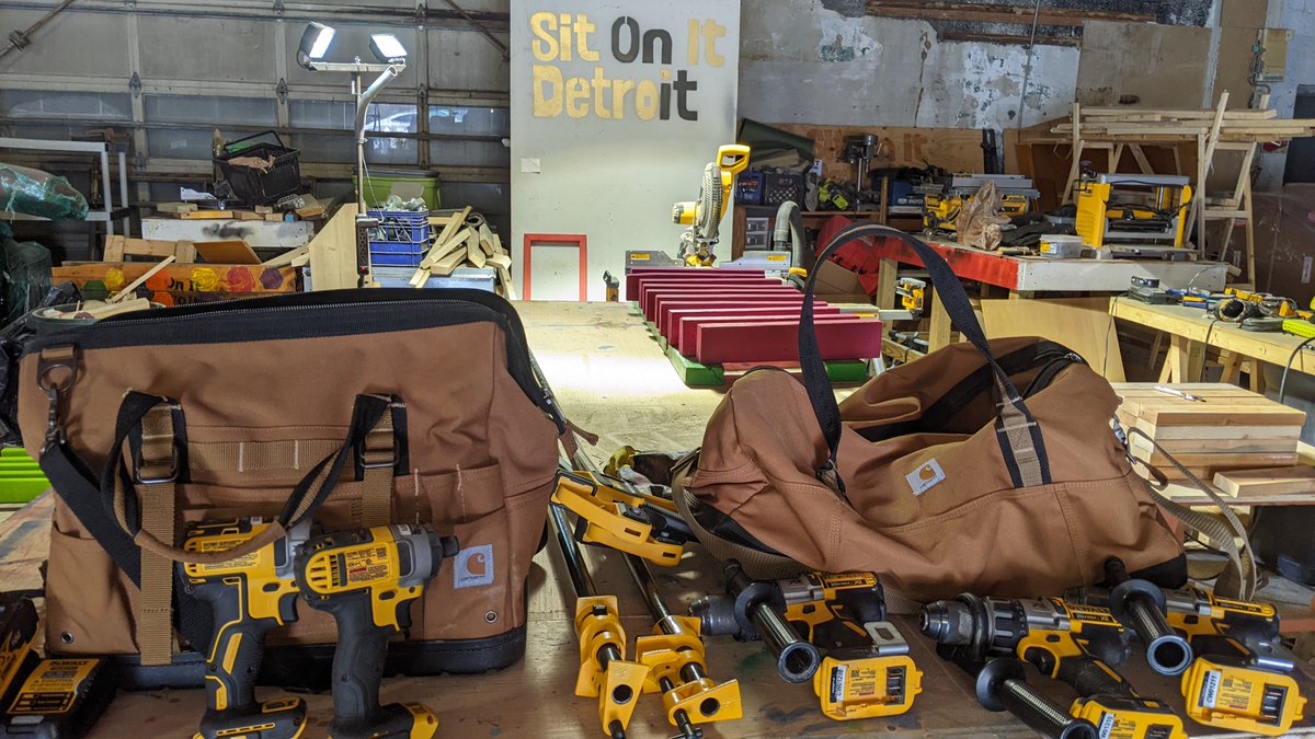Our SOID Workshops received help from <a href="/Carhartt/">Carhartt</a>  tool lending library program. The Carhartt Workshop  let's you rent hand tools, power tools, landscaping and garden tools free of charge! Just bring them back when you're done so other built-by-hand projects can get done!