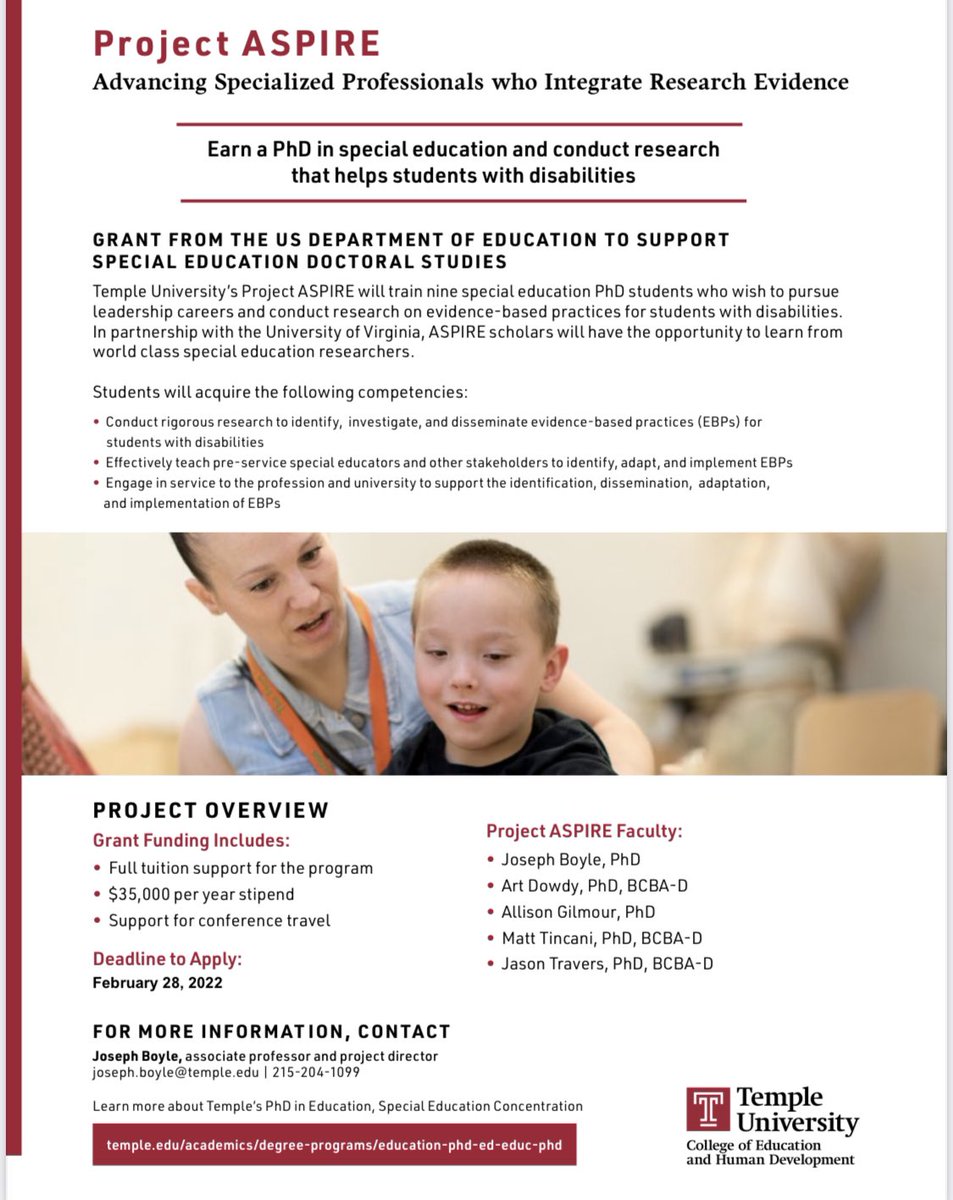 choochiemama3's tweet photo. Amazing opportunity to work with some top notch behavior analysts in Philadelphia @TempleUniv ! I’ll even show you around campus too!  If interested, DM me or contact info is on the flyer! #behavioranalysis #specialeducation https://t.co/PShiJ7vI3A
