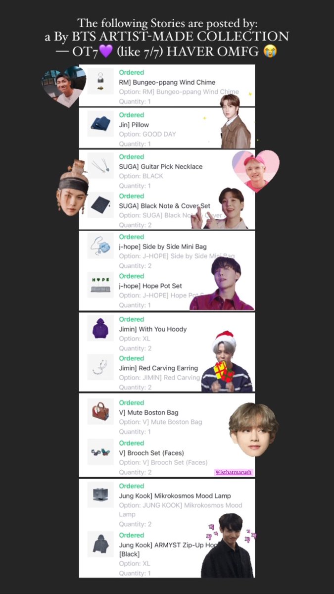 Hiiii! It’s me!! Your OT7 By BTS ARTIST-MADE COLLECTION Haver!! OMFG I’m soooo so sooo happy!! 🥺😭🥰🥳