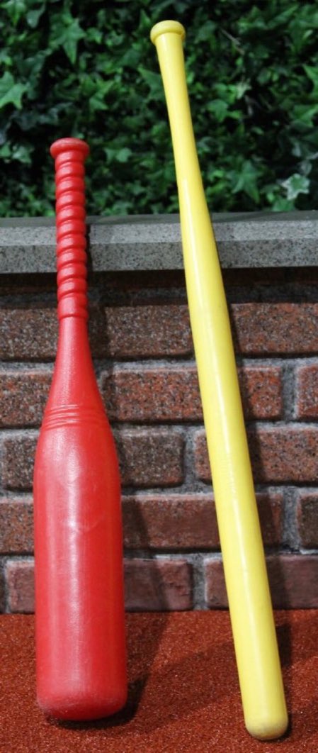 It was always an awkward moment when someone needed the red bat.

“Yeah, Timmy, you can play with us but use the red bat.”

“But I want to use the yellow bat like everybody else.”

“Motherfucker, you went 0-for-46 yesterday. The yellow bat is no longer an option for you.”