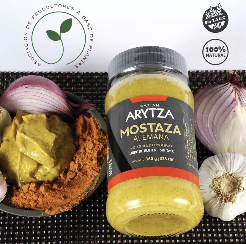 arytza_'s tweet photo. Elaboramos muchos productos A BASE DE PLANTAS 🌿 Por ejemplo, la Mostaza Alemana que ves acá. Adherimos a la idea de q los hábitos masivos de consumo alimenticio deben ser más conscientes, responsables y saludables. Contar con el #SELLOABP nos permite brindar confianza y certeza https://t.co/1FVbiUZsON