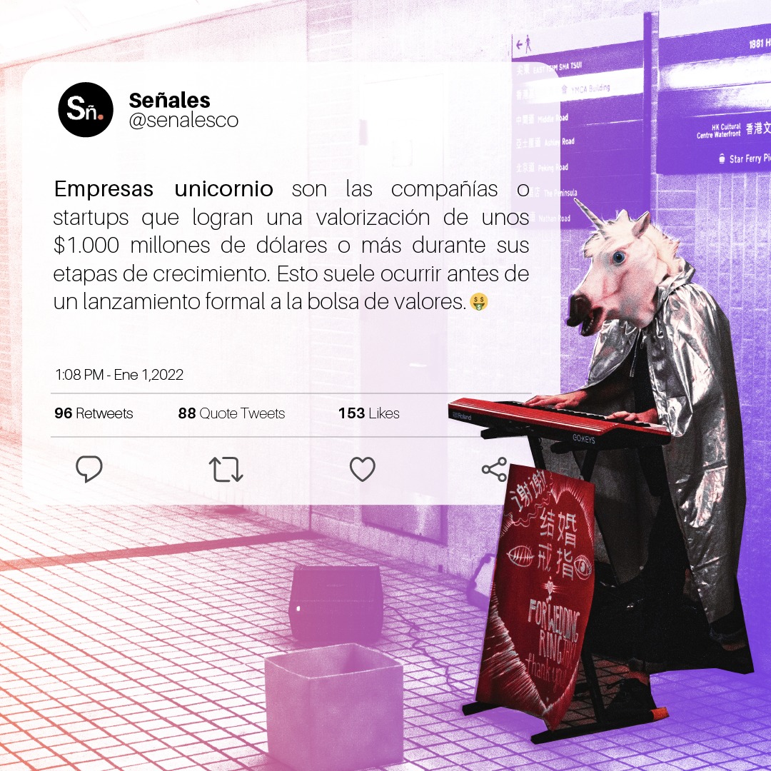 senalesco's tweet photo. Si te dicen “empresa unicornio” seguramente te imagines una empresa con un cuerno dorado, que vuela y tiene una hermosa crin de colores 🦄. Claramente no es así, pero que sos creativ@, sos creativ@ 🤩 https://t.co/K9eWRikIc3