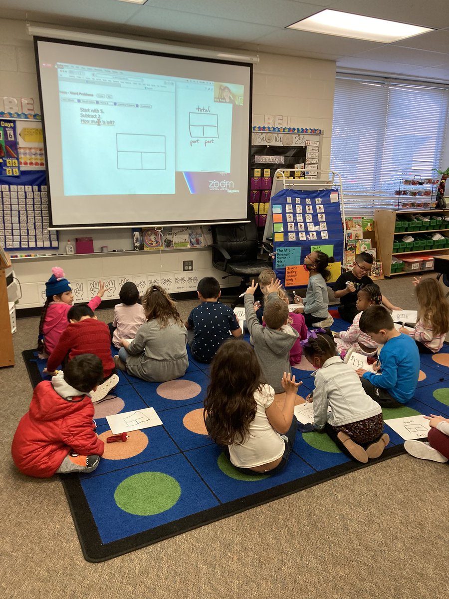 Mrs_Hansen_te's tweet photo. Love learning math word problems virtually with @gregtangmath #timberselementary #humbleisd https://t.co/knR6ph9qm0