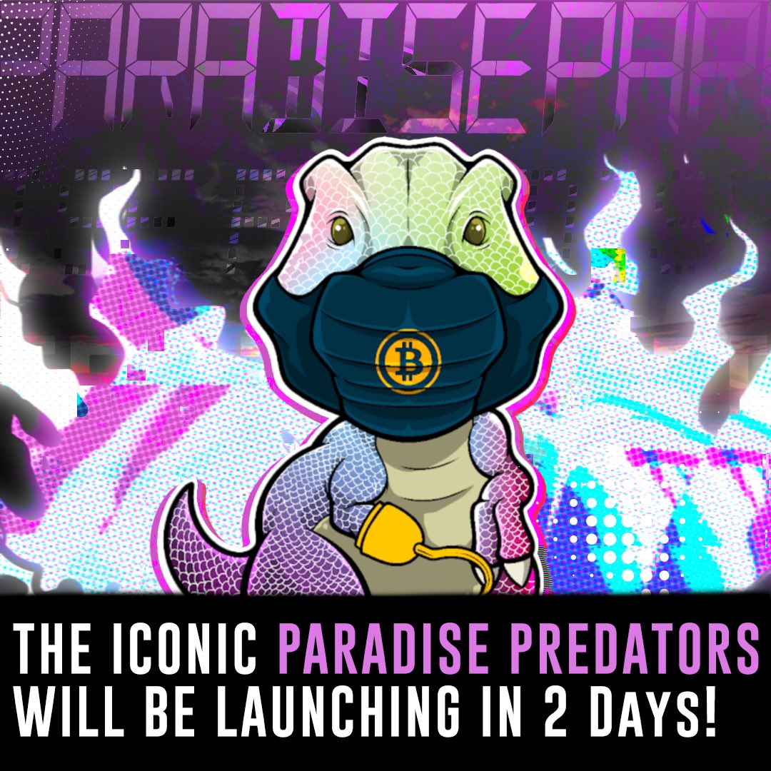 nfts_paradise's tweet photo. We’re giving away 2 NFTs today! One on IG and one on Twitter!  All you have to do is Repost today’s IG post and tag 3 friends for a chance to win! Also for Twitter, retweet today’s tweet and tag 3 friends! 

#nft #paradisepredators #cryptocurrency #blockchain https://t.co/EhsJWyWvok